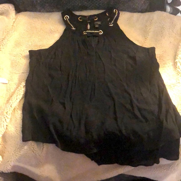 🎉4 for $20 Thalia Sodi Black Tank, size large - Picture 1 of 4